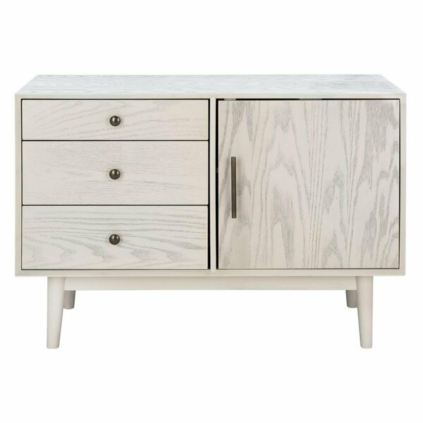 Safavieh Elissa Mid-Century Small Media Stand, White Washed SFV2116A